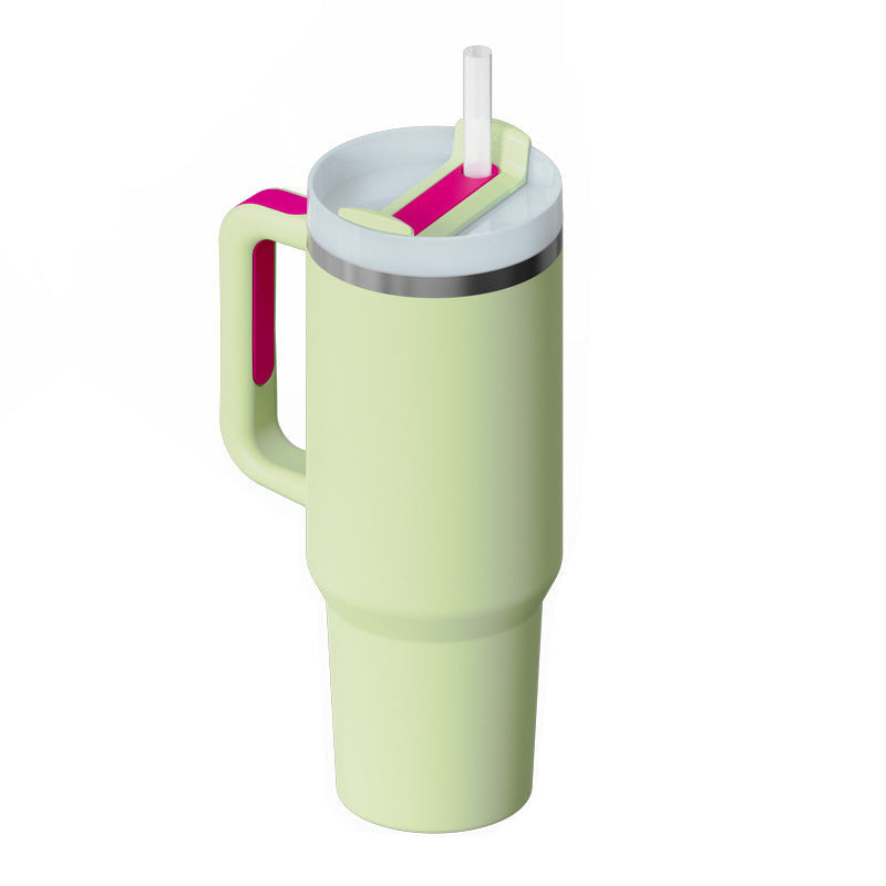 ChillCup - Dubbelwandige Thermo Mok met Handvat en Rietje | 40 oz