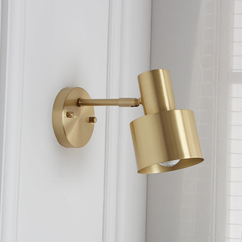 LuxiGold - Minimalistische gouden metalen wandlamp | Scandinavische kolomverlichting voor een modern interieur