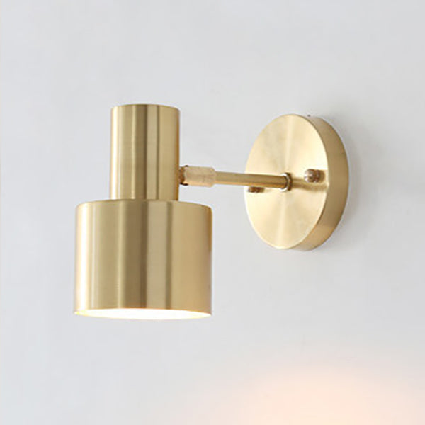 LuxiGold - Minimalistische gouden metalen wandlamp | Scandinavische kolomverlichting voor een modern interieur