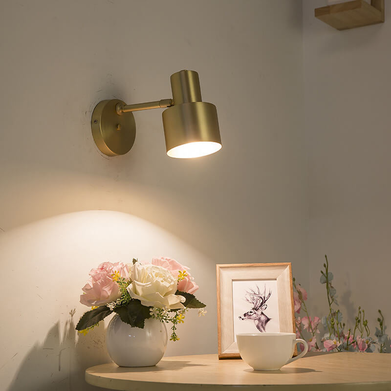 LuxiGold - Minimalistische gouden metalen wandlamp | Scandinavische kolomverlichting voor een modern interieur