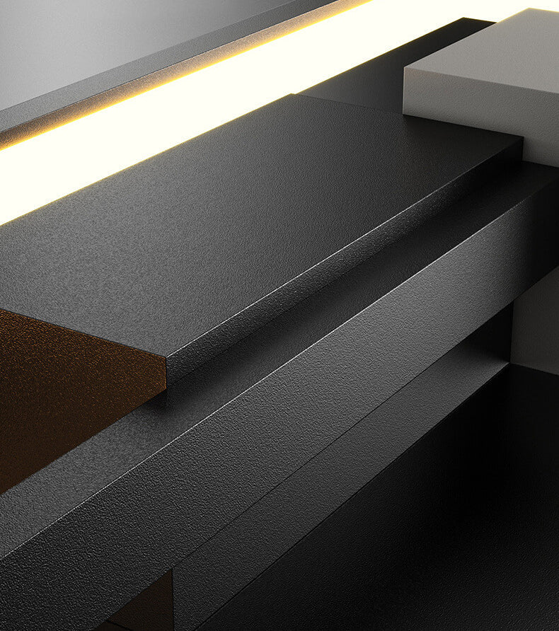 SilQube - Creatieve minimalistische LED-wandlamp met vierkant frame van ijzer en siliconen | Modern design voor sfeervolle verlichting