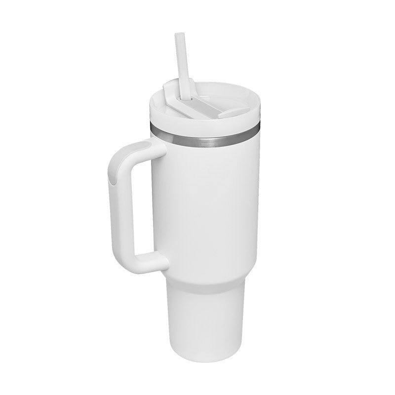 ChillCup - Dubbelwandige Thermo Mok met Handvat en Rietje | 40 oz