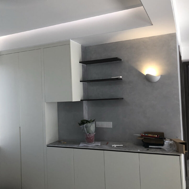 HaloLite - Minimalistische Halfronde Aluminium LED Wandlamp | Creatieve Verlichting