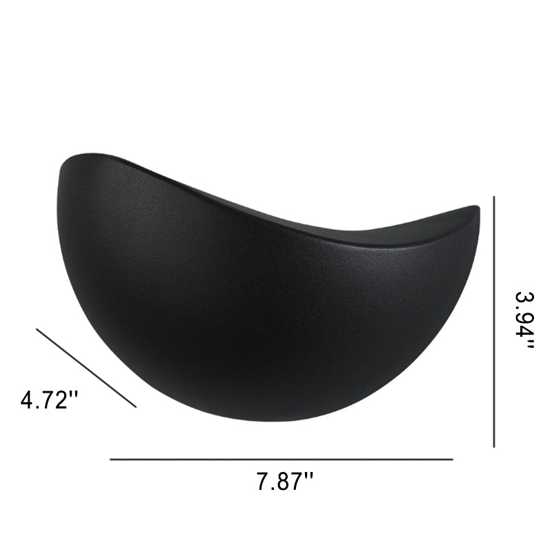 HaloLite - Minimalistische Halfronde Aluminium LED Wandlamp | Creatieve Verlichting