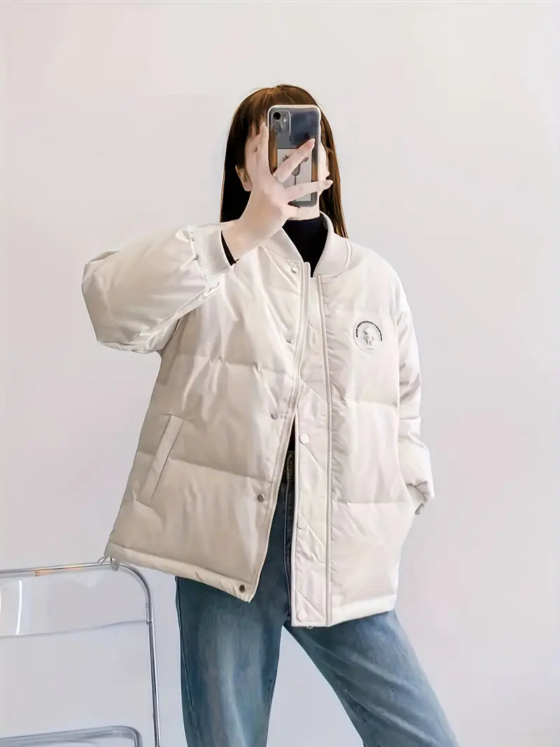 Livia - Casual Winterjas met Zakken voor Dames | Warme en Stijlvolle Jas