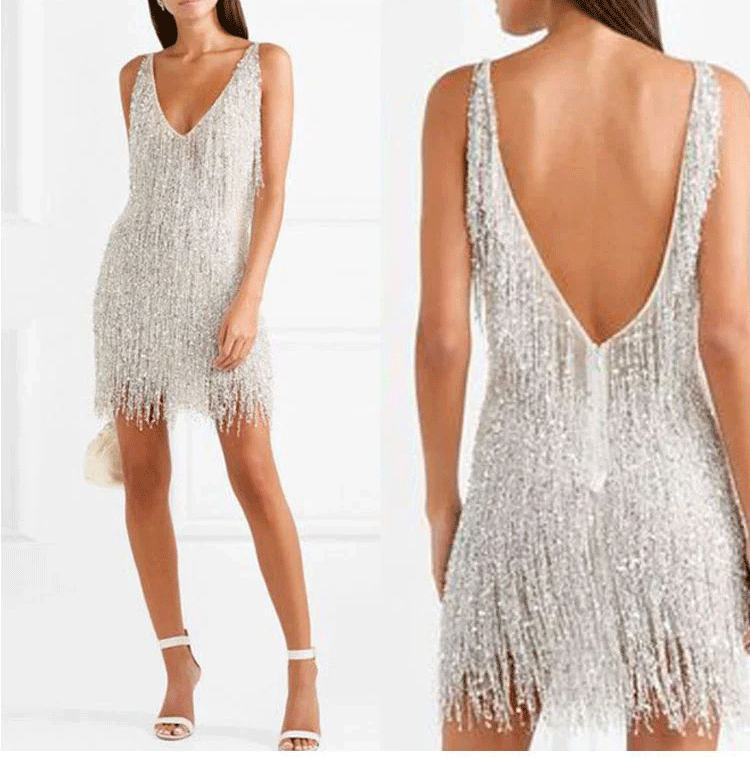 ChicVibe Slip Jurk | Verleidelijke V-Hals Jurk voor Een Stijlvolle Look