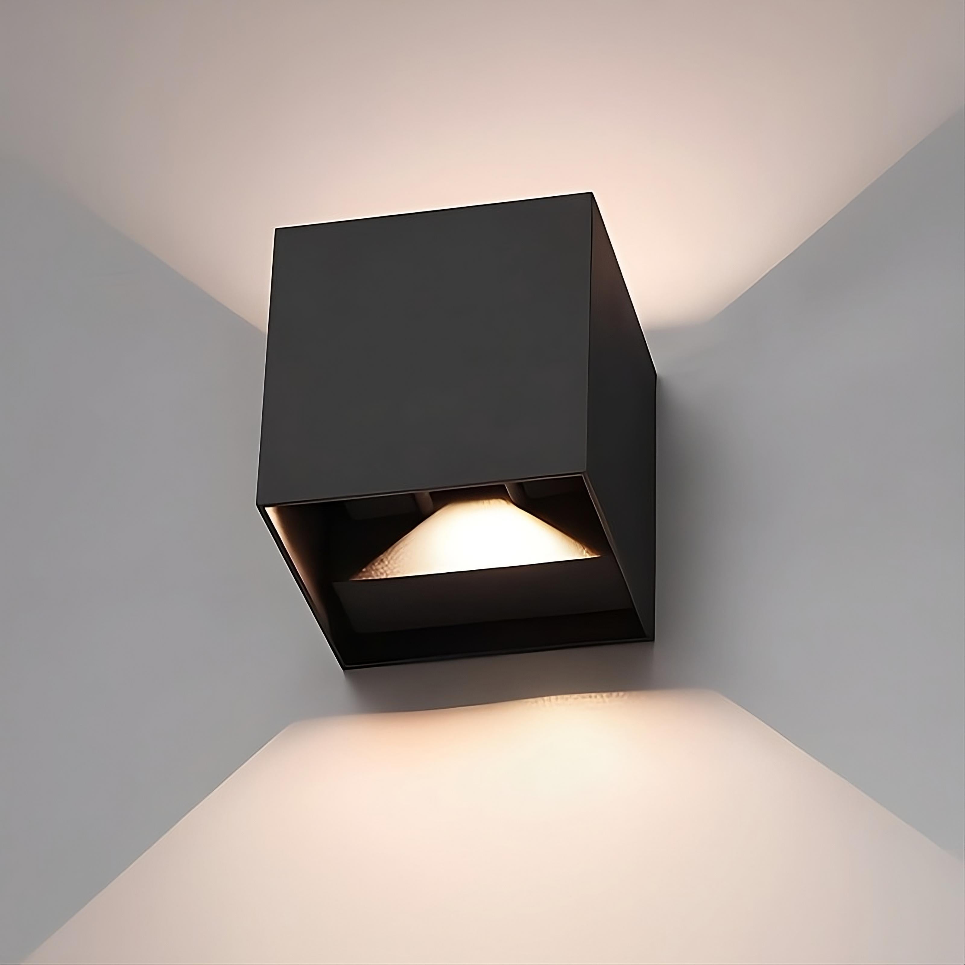 LuxeGlans - Moderne LuxeSquare LED Wandlamp
