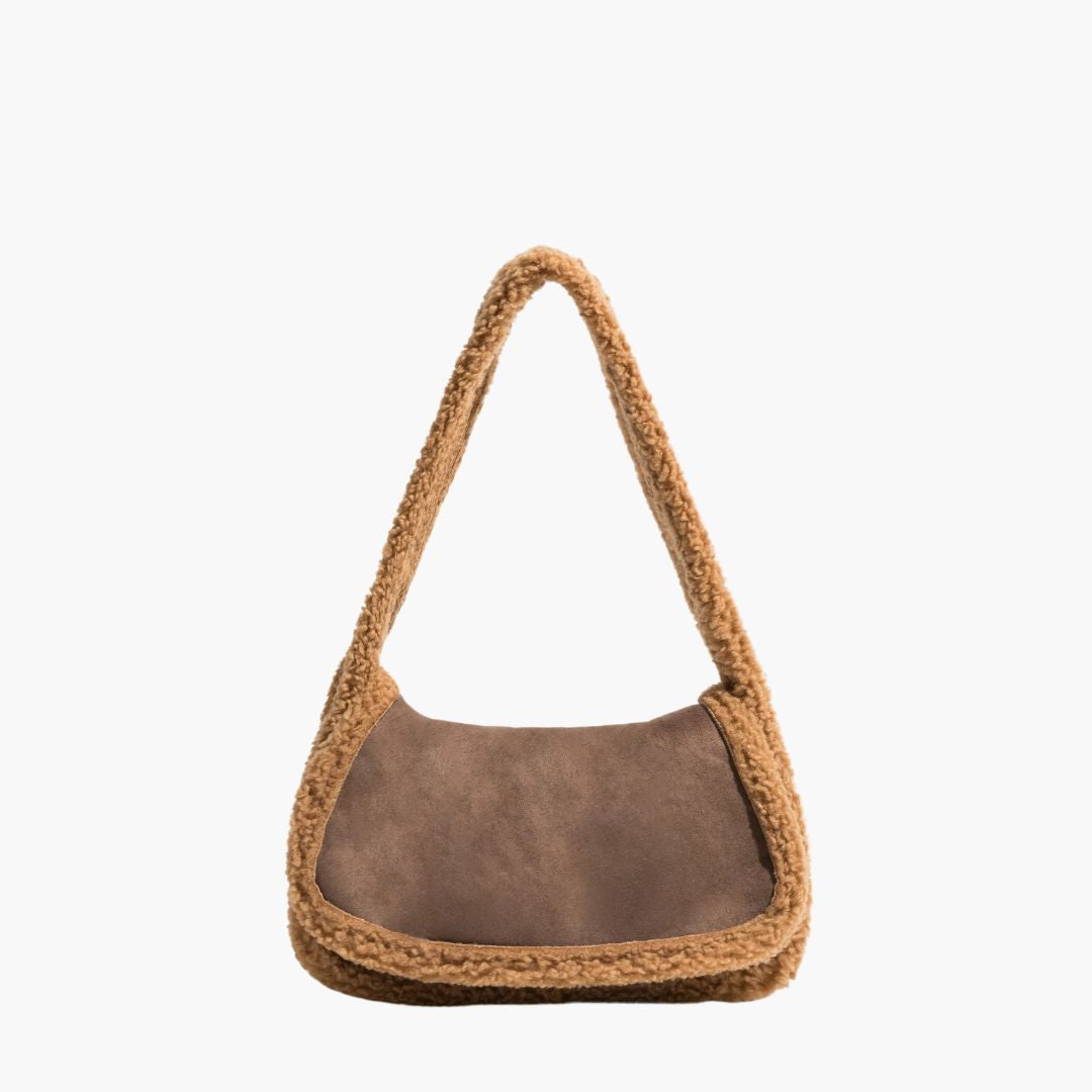 Lara - Handtas met Imitatiebont voor Dames | Stijlvolle en Warme Handtas