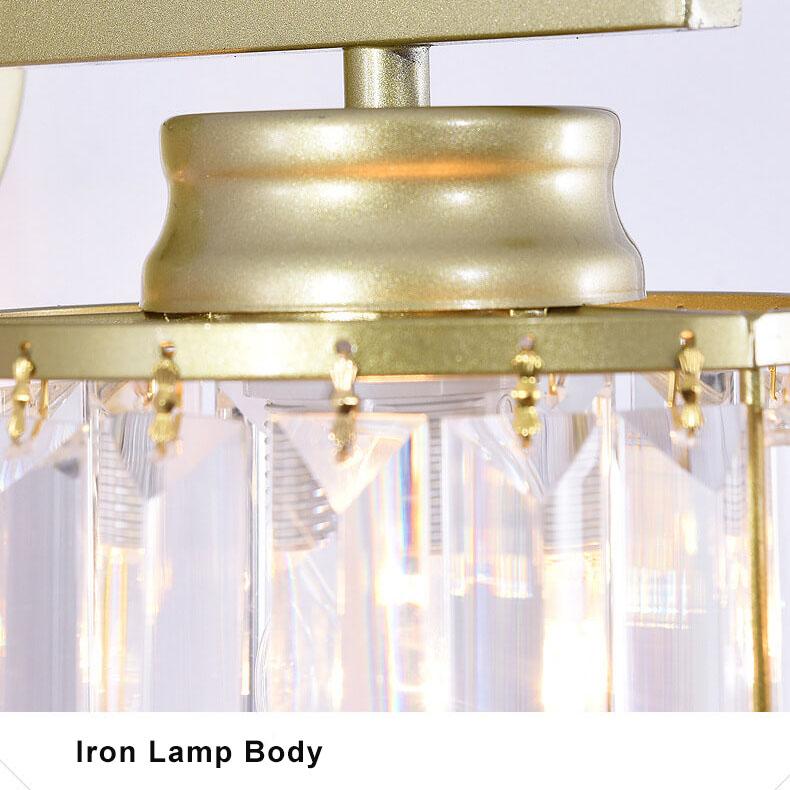 CrystalGlow - Moderne kristallen wandlamp met één lichtpunt en stijlvolle arm