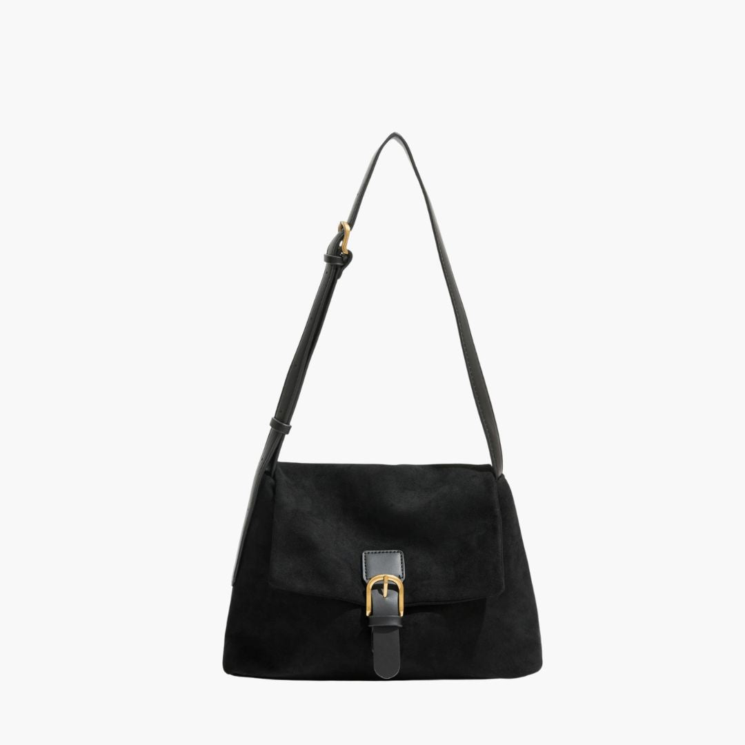 Elena - Suède Schoudertas voor Dames | Stijlvolle en Luxe Handtas