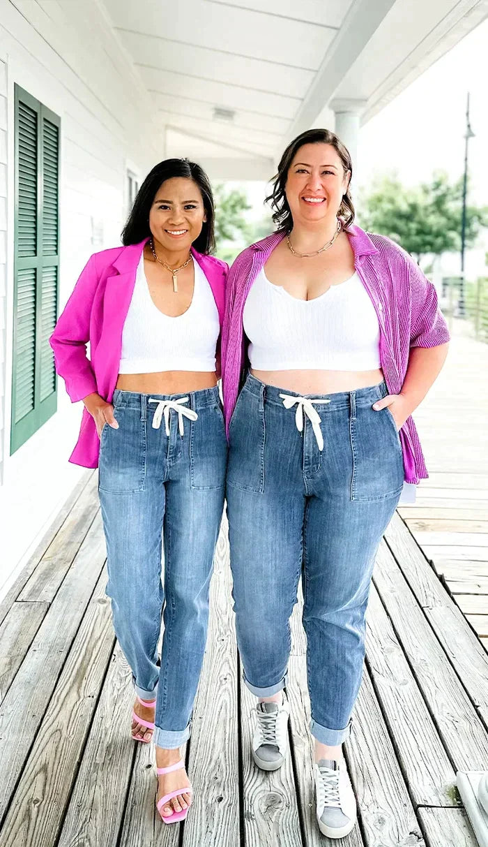 Patricia's MagicFit Stretchy Denim Joggers