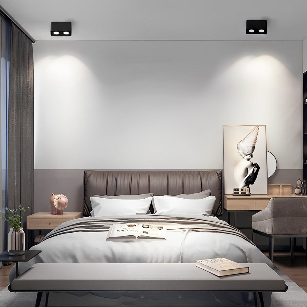 SquareBeam - Vierkante Verstelbare Plafondlamp met Dimbare LED Verlichting in Drie Stappen