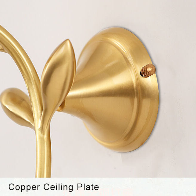 FloraLight - Wandlamp met één arm en stoffen kap met plantenmotief