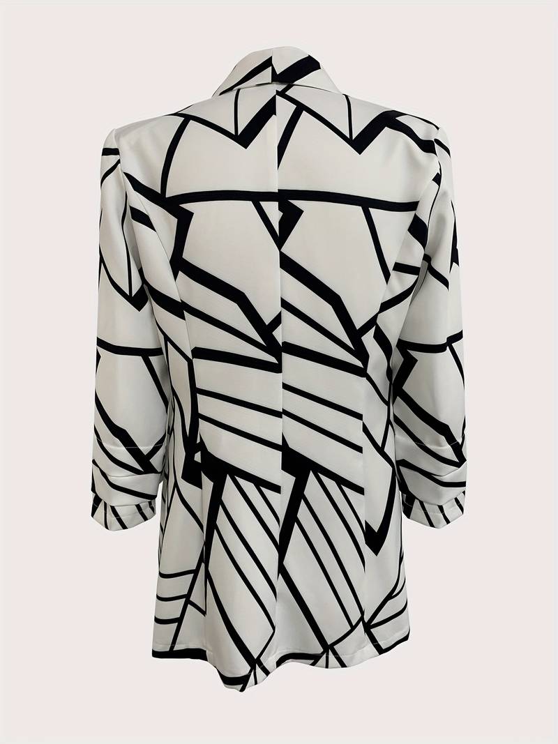 Mila – Stijlvolle All-Over Print Blazer voor Dames | Trendy en Comfortabel