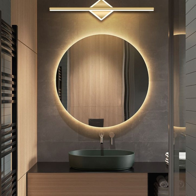 LeonaLux - Moderne LED Wandlamp Rond/Vierkant Zwart/Goud Metaal/Silicone voor Woonkamer, Slaapkamer & Badkamer