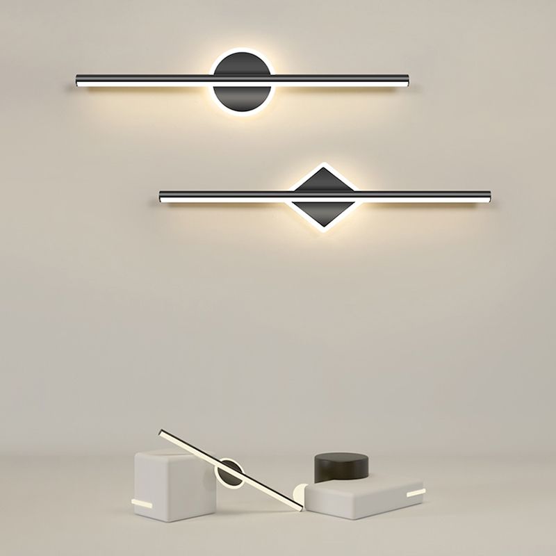 LeonaLux - Moderne LED Wandlamp Rond/Vierkant Zwart/Goud Metaal/Silicone voor Woonkamer, Slaapkamer & Badkamer