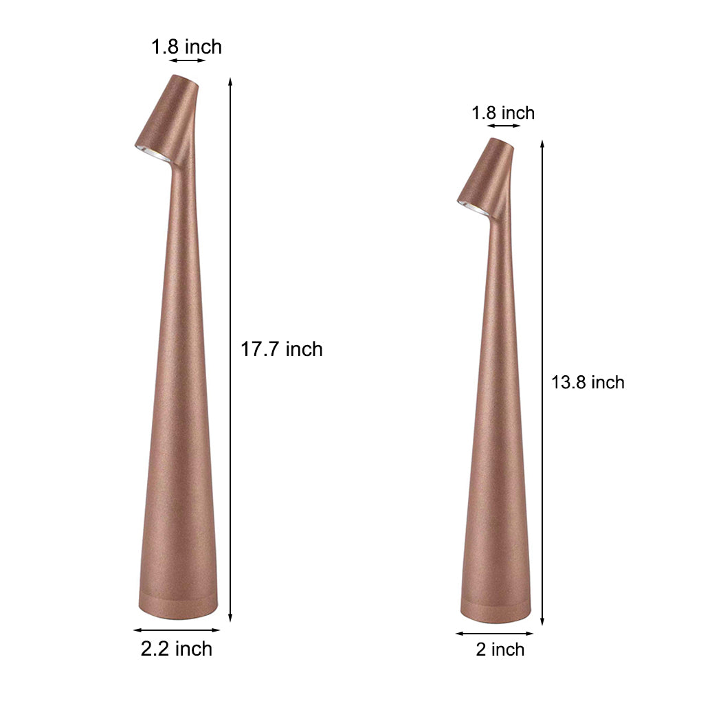 SlimLight - Slanke Conische Tafellamp met Omlaag Gerichte Kop en USB Oplaadbaar Taaklicht | Stijlvolle Verlichting voor Werk- en Woonruimtes