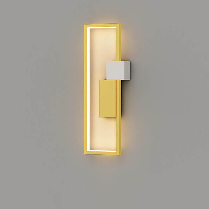 SilQube - Creatieve minimalistische LED-wandlamp met vierkant frame van ijzer en siliconen | Modern design voor sfeervolle verlichting