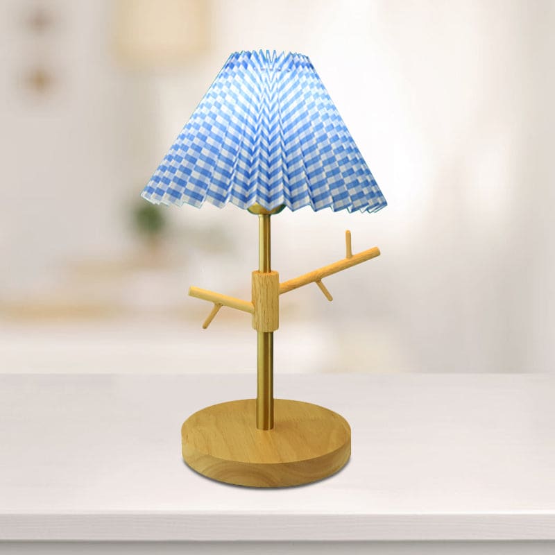 Nordic Vouw Nachtkastlamp met Ornamentenplank | Stijlvolle en Functionele Verlichting voor Slaapkamer