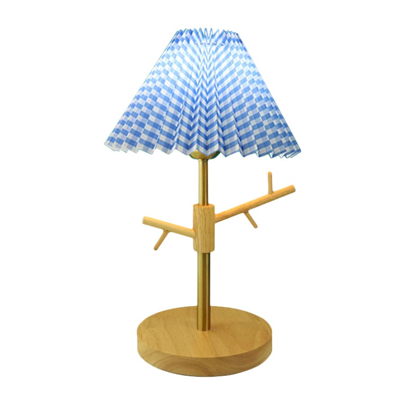 Nordic Vouw Nachtkastlamp met Ornamentenplank | Stijlvolle en Functionele Verlichting voor Slaapkamer