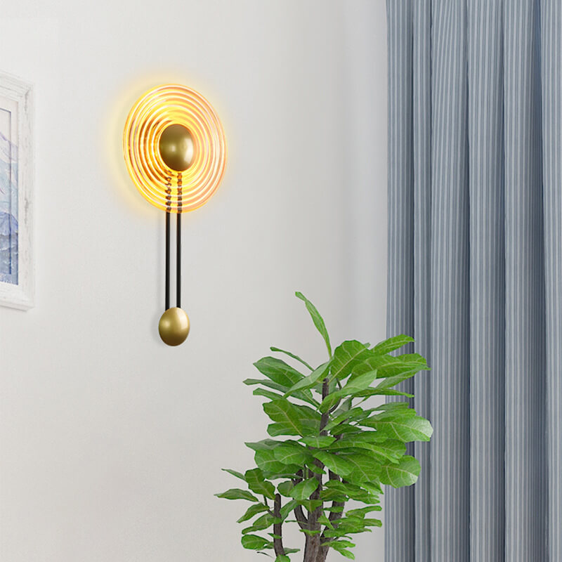 CircaGlow - Moderne LED wandlamp met cirkelvormig ontwerp en arm