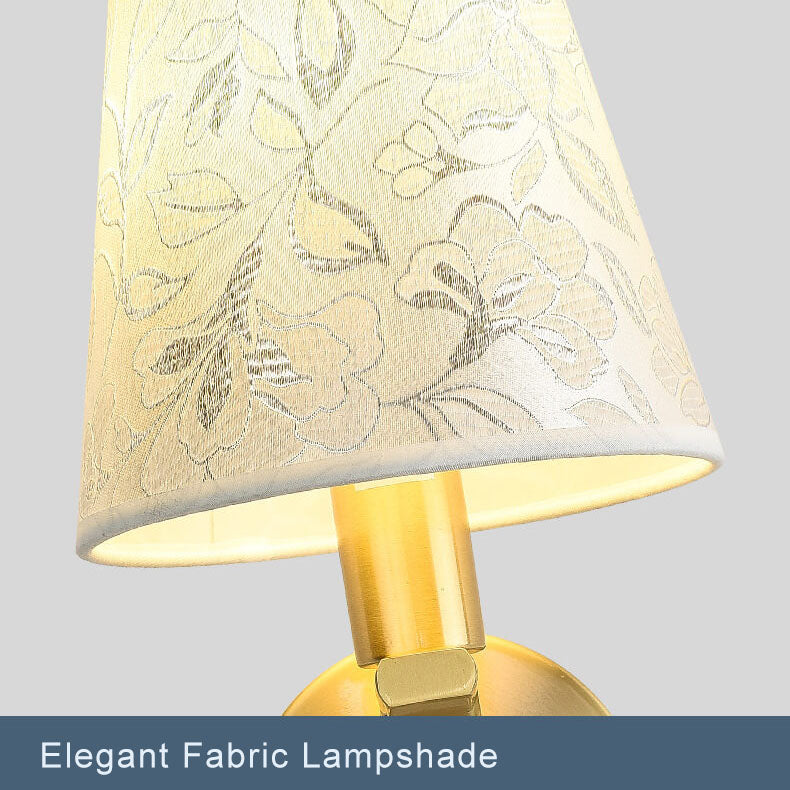 LumiBloom - Moderne Stoffen Kuppel Wandlamp met 1 Lichtarm