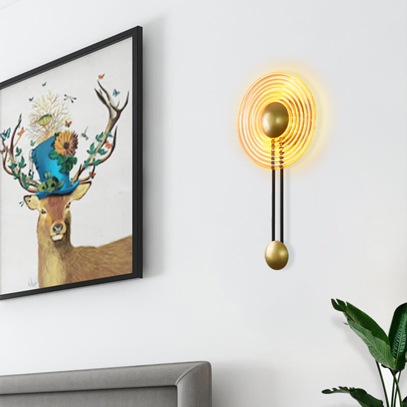 CircaGlow - Moderne LED wandlamp met cirkelvormig ontwerp en arm