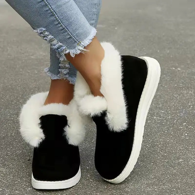 Luxe Warme Sarah Pantoffels voor Dames | Fluffy Huispantoffels met Antislipzool