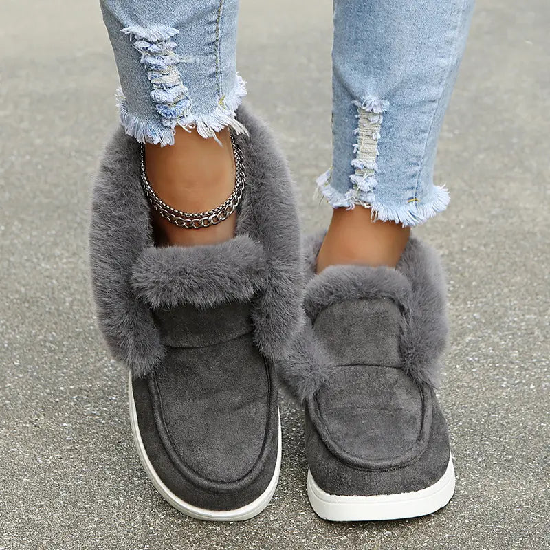 Luxe Warme Sarah Pantoffels voor Dames | Fluffy Huispantoffels met Antislipzool