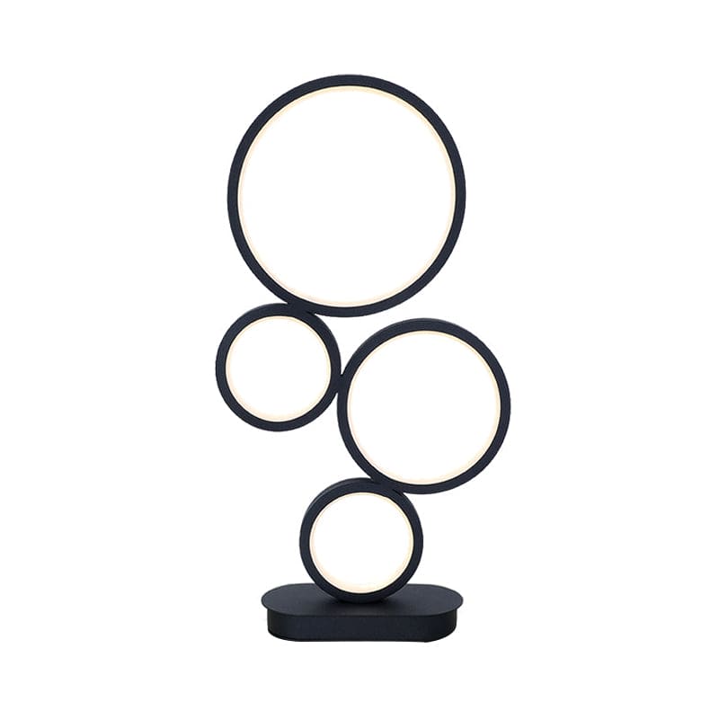 Gestapelde Tafellamp met Cirkelvormige Voet | Moderne en Stijlvolle Verlichting voor Woonkamer en Slaapkamer