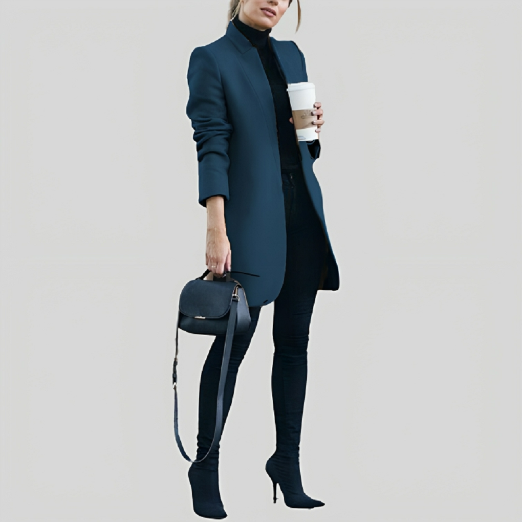 Claudine - Dames Herfst Winter Wolblazer - Stijlvol & Warm voor Koude Dagen