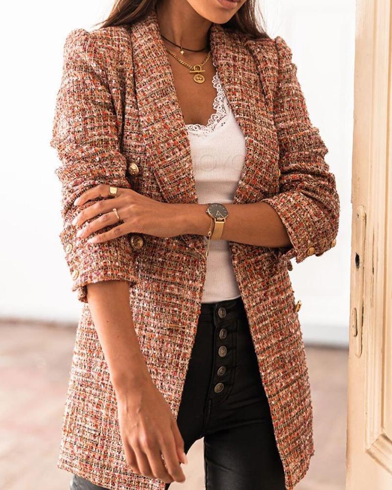 Evelyn - Casual Geruite Blazer voor Dames - Stijlvolle en Comfortabele Blazer voor Elke Dag