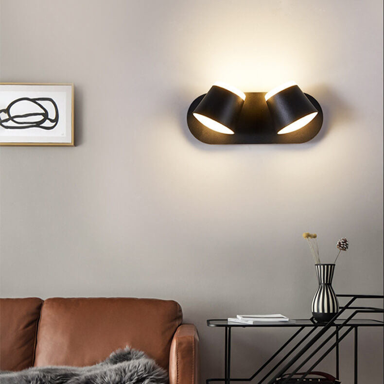 NordLight - Draaibare LED-Wandlamp met Cilinderscherm | Verkrijgbaar met 1, 2 of 3 Vlammen