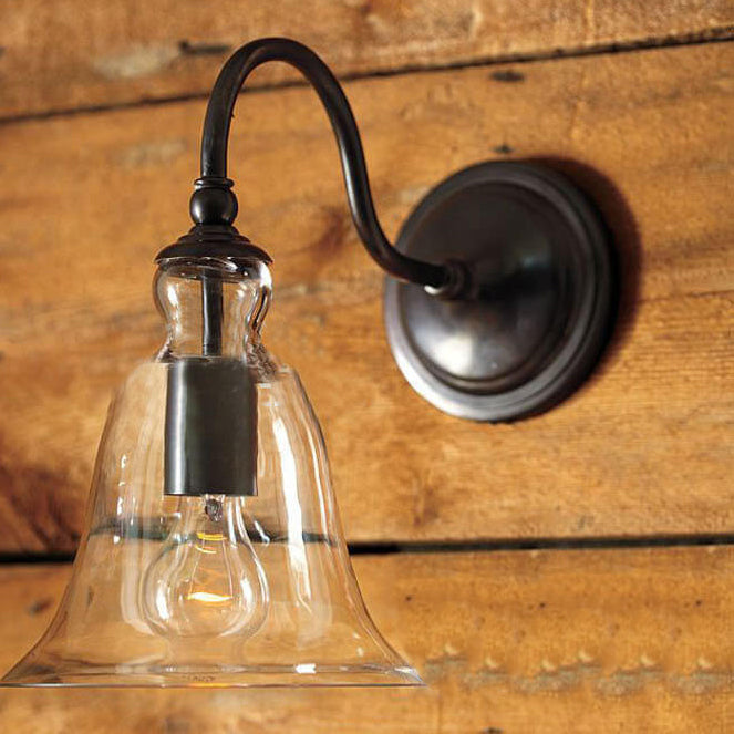 RetroLicht - Industriële Wandlamp met Helder Glazen Kap | Vintage Stijl en Tijdloos Design