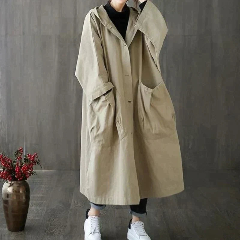 Sophie – Oversized Trenchcoat voor Dames | Stijlvol en Comfortabel