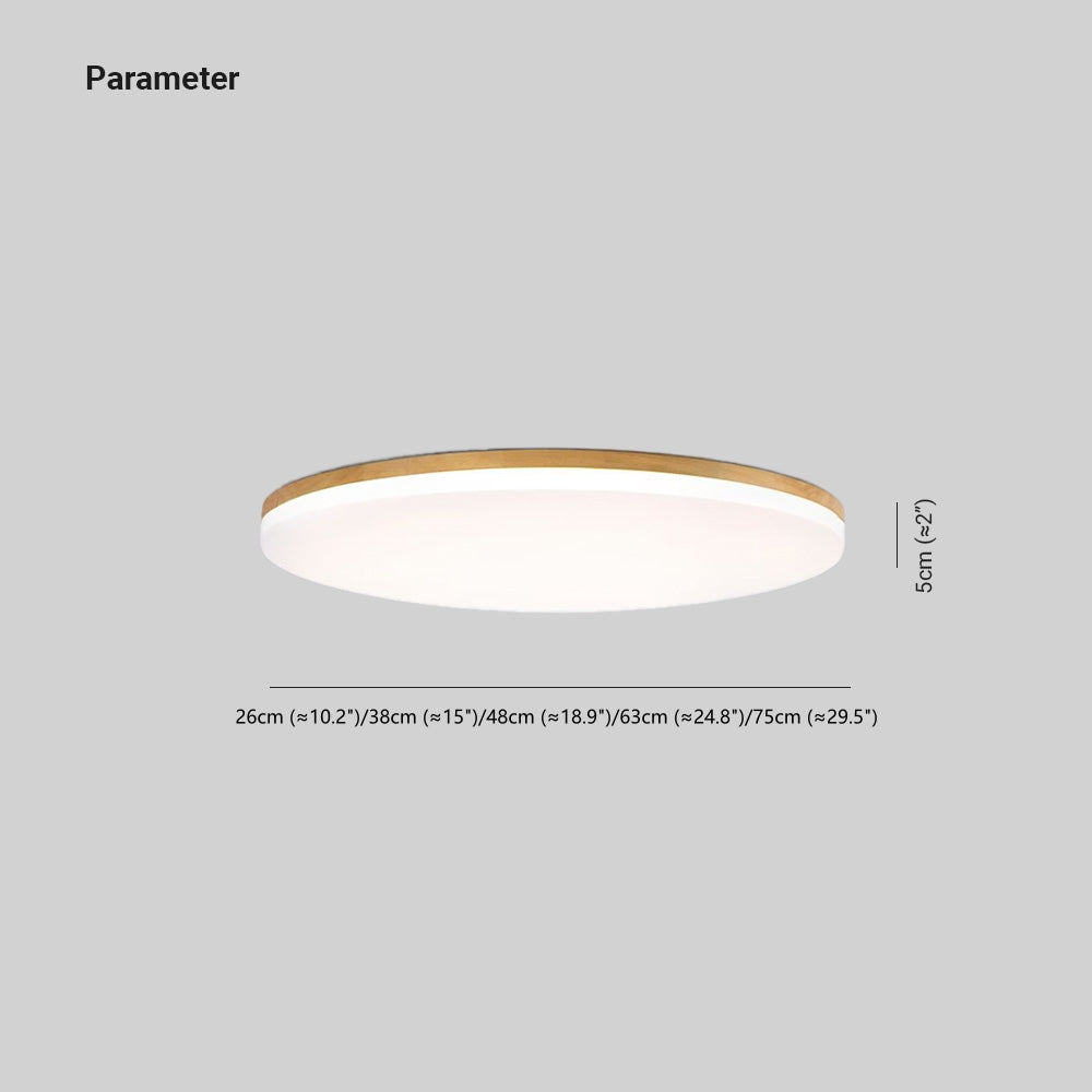 Zenwood LED Plafondlamp - Houten en Metalen Designlamp voor Slaapkamer, Woonkamer en Eetkamer