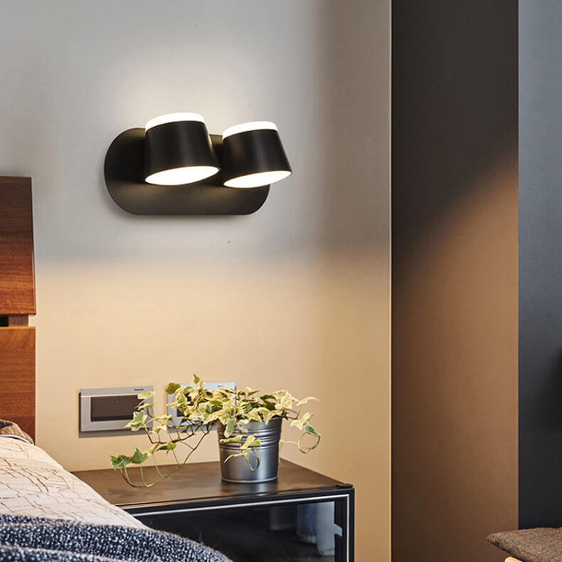 NordLight - Draaibare LED-Wandlamp met Cilinderscherm | Verkrijgbaar met 1, 2 of 3 Vlammen