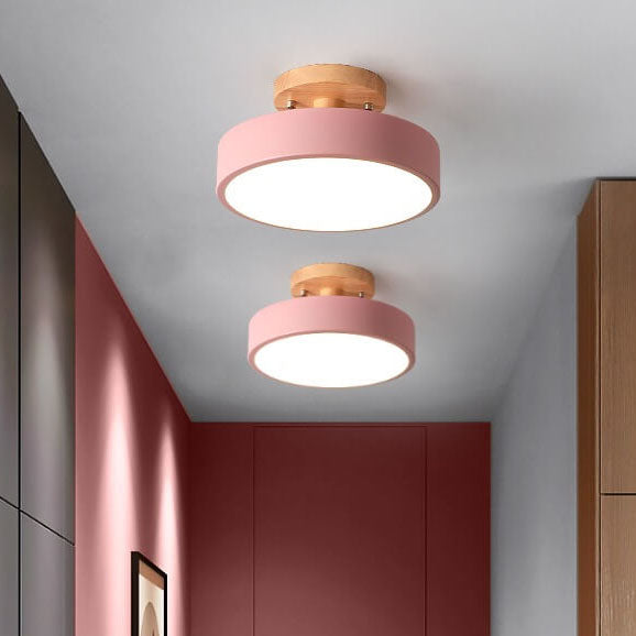 ScandiLuxe Ronde LED Half-Inbouw Plafondlamp - Modern Design en Energiezuinige Verlichting
