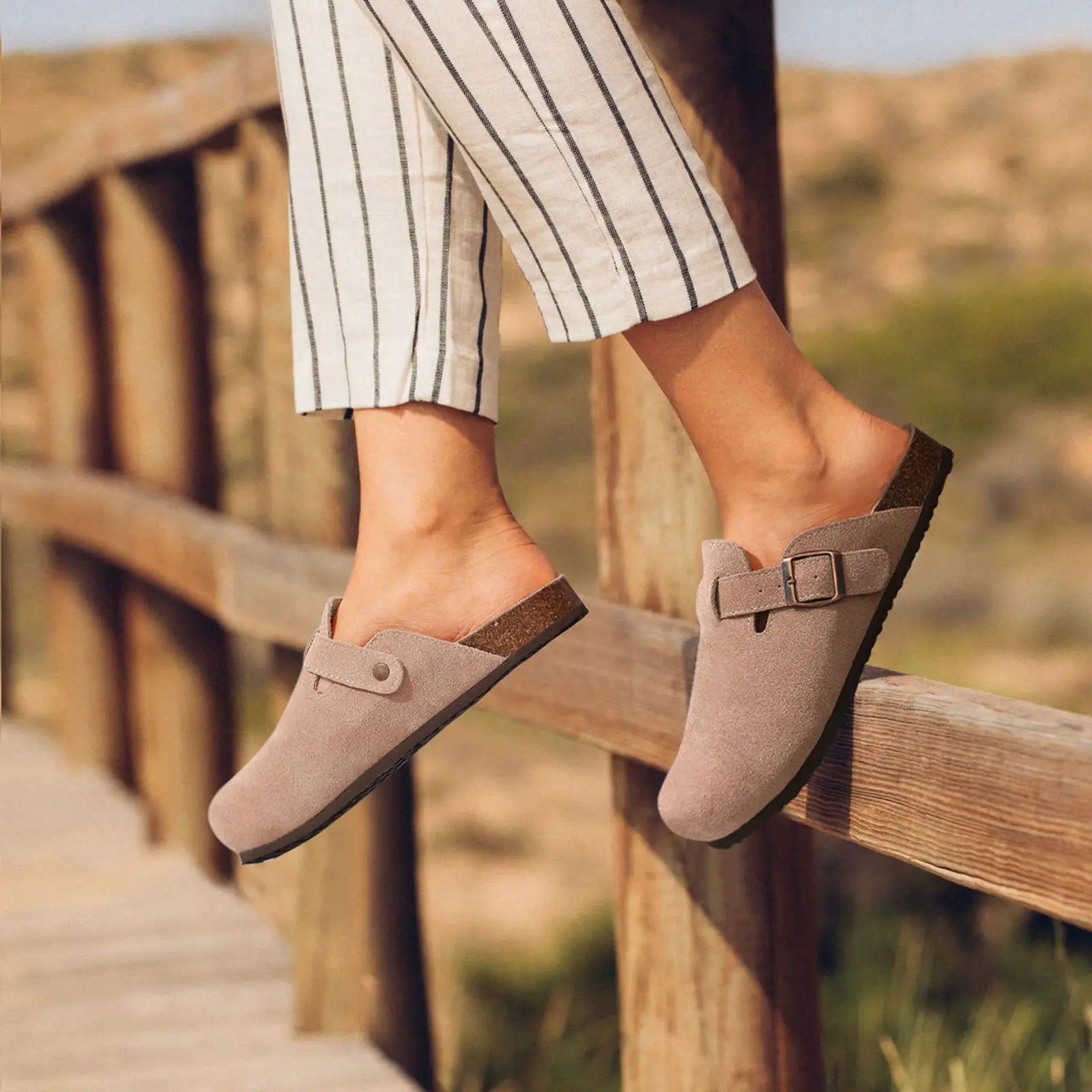 SuedeStyle - Moderne en Stijlvolle Suède Pantoffels voor Dames