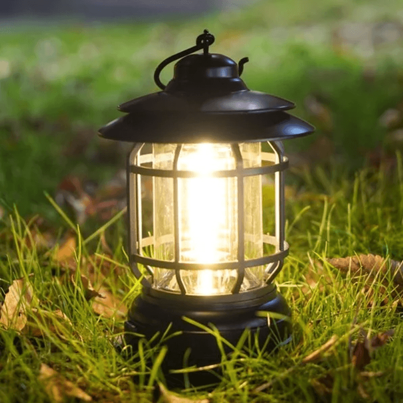 VintageGlow - Draagbare Retro Campinglamp voor Buitenverlichting