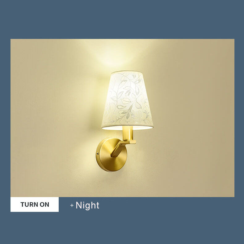 LumiBloom - Moderne Stoffen Kuppel Wandlamp met 1 Lichtarm