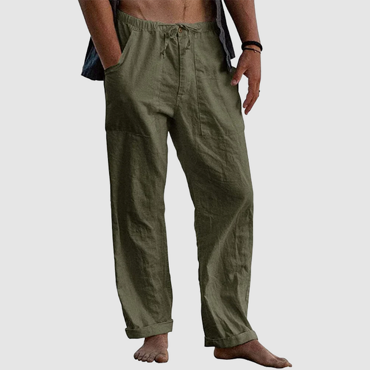 Caspian - Linnen Strandbroek voor Heren | Comfortabele en Losse Pasvorm