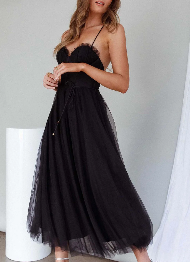 Alina Mouwloze Midi Jurk | Stijlvolle en Comfortabele Jurk voor Elke Gelegenheid