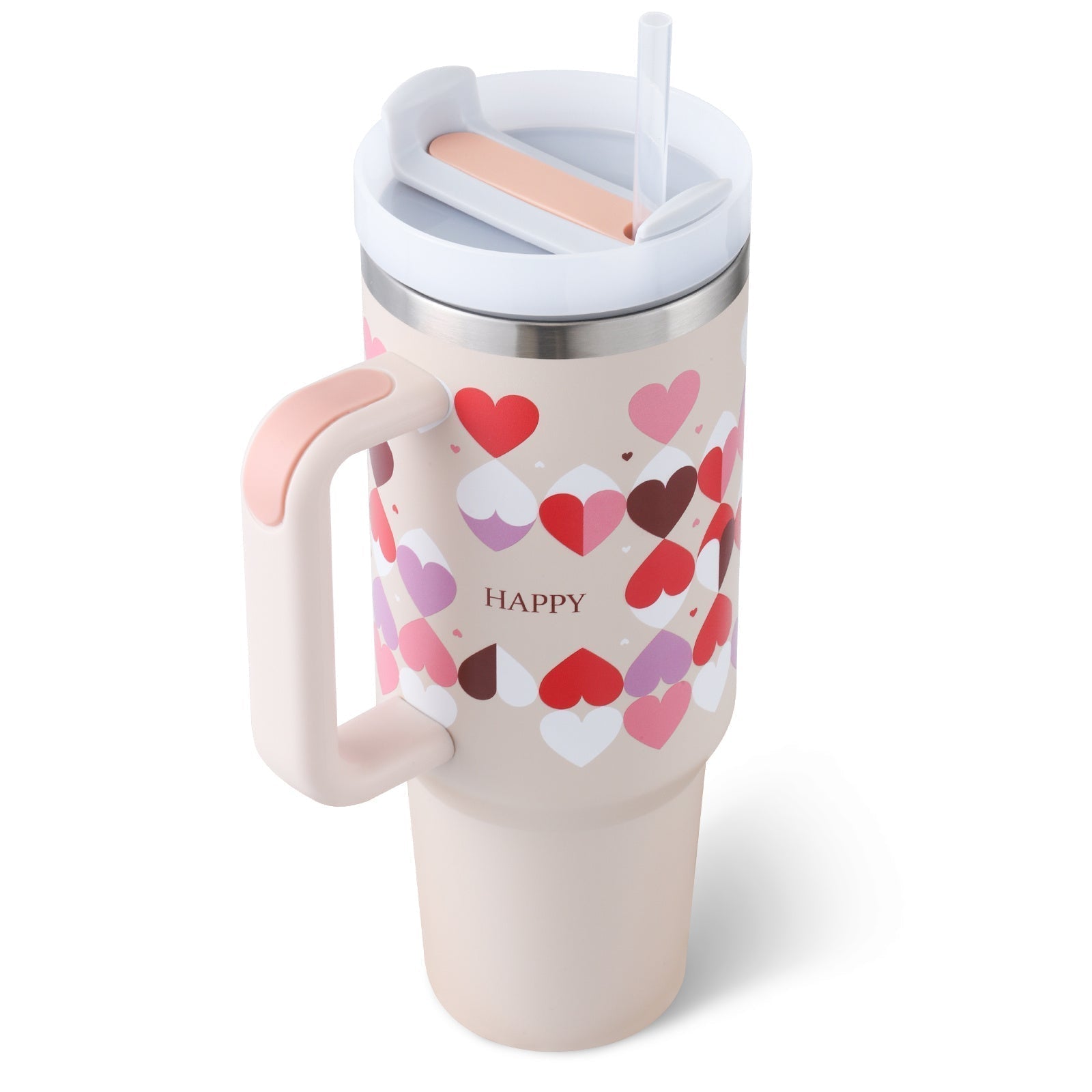 ChillCup - Dubbelwandige Thermo Mok met Handvat en Rietje | 40 oz
