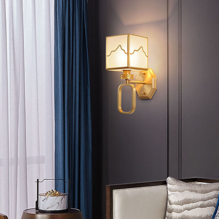 CubeGlow - Kubusvormige wandlamp met Chinese invloeden en strak design | Stijlvolle één-licht verlichting