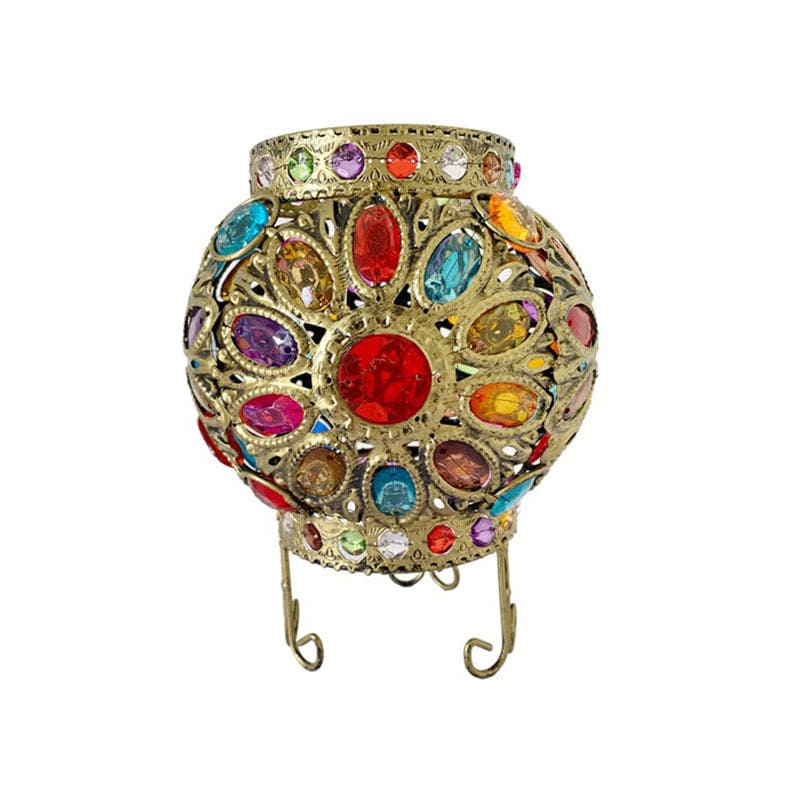 BeadGlow - Nachtlamp met Acrylkralen in Brons voor Sfeervolle Verlichting