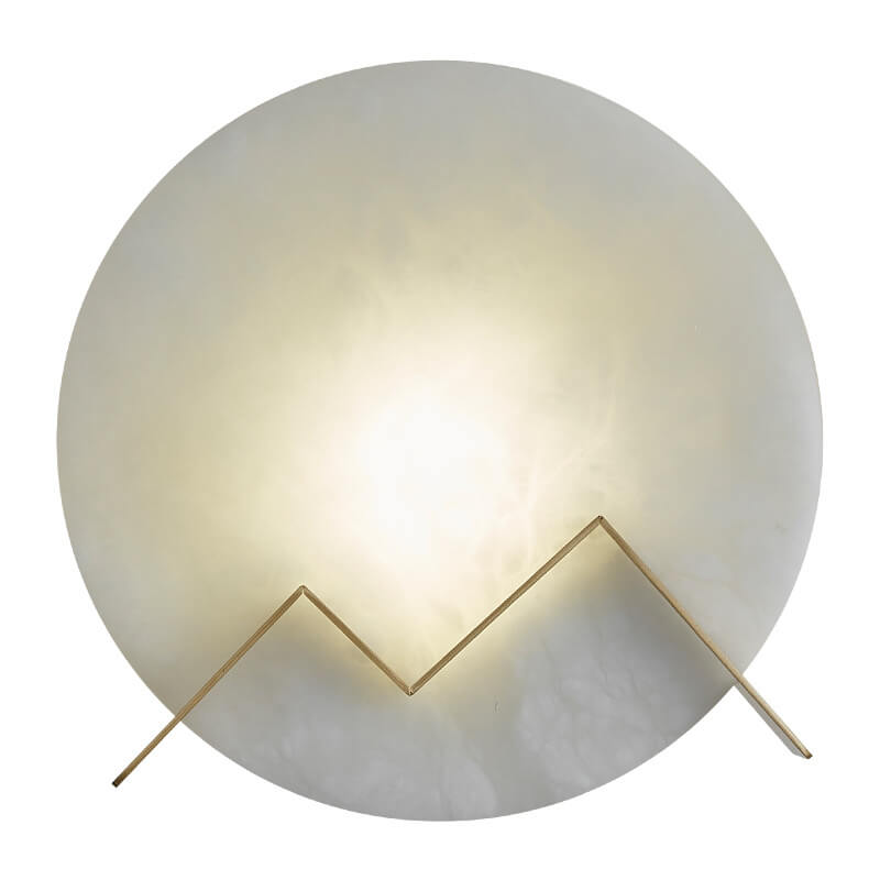 MarbleLux - Marmeren LED-wandlamp met cirkelvormig ontwerp en één lichtpunt | Moderne en luxe verlichting