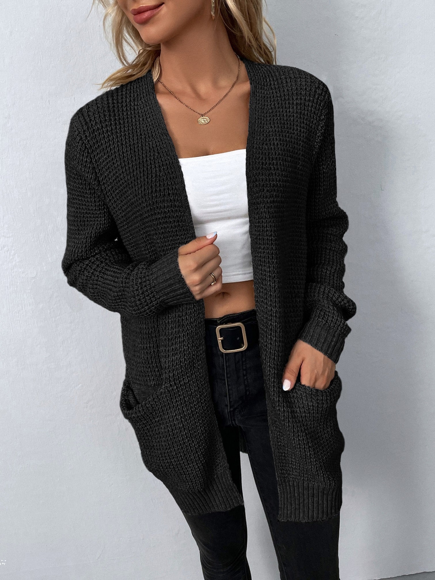 Elegantie V-Hals Cardigan | FeminaVee – Stijlvol en Comfortabel voor Dames