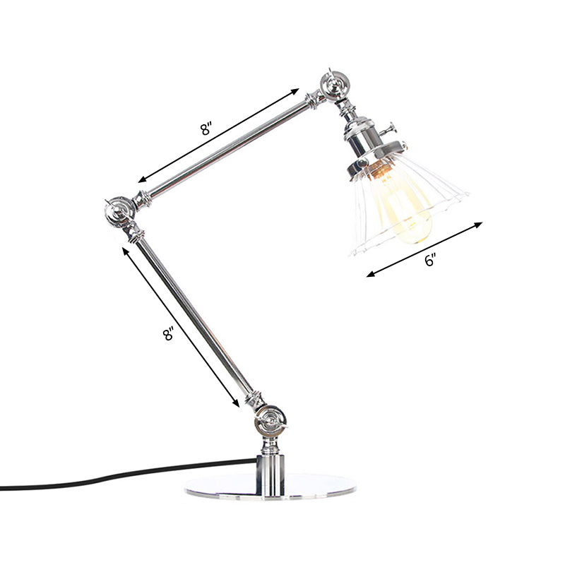 Kegele Tafellamp van Helder Glas | Elegante Verlichting voor Woonkamer en Slaapkamer