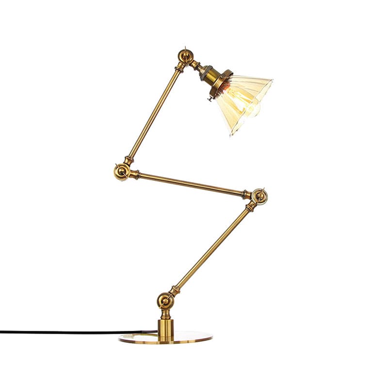 Kegele Tafellamp van Helder Glas | Elegante Verlichting voor Woonkamer en Slaapkamer